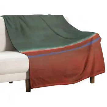 Новый Mark Rothko| Зеленое и бордовое пледовое одеяло Зимние постельные одеяла Мохнатое одеяло